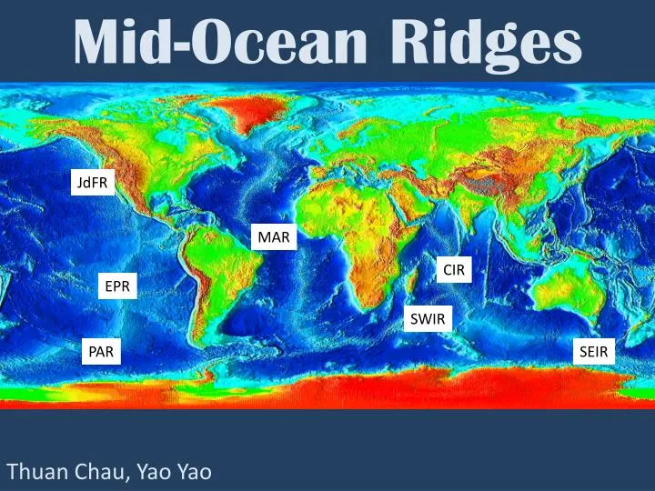 mid ocean ridges