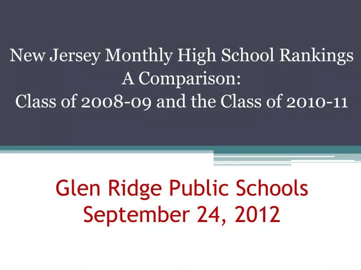 glen ridge public schools september 24 2012