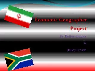 economic geographer project