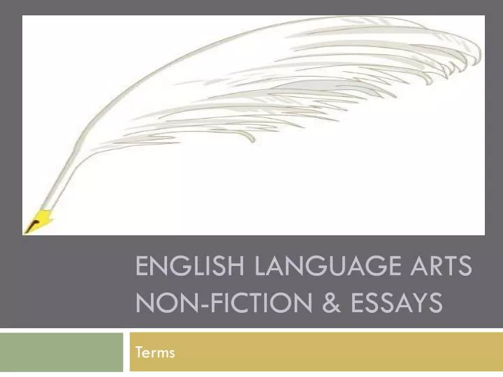 english language arts non fiction essays