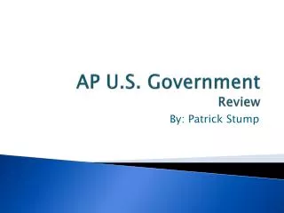 AP U.S. Government Review