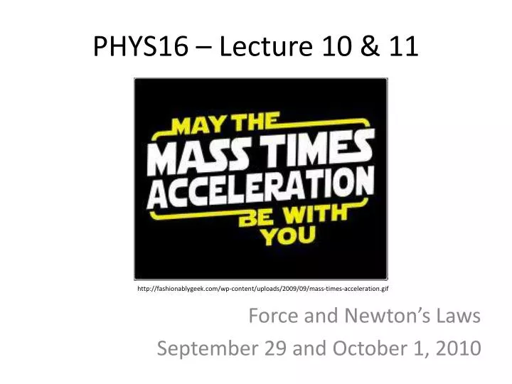 phys16 lecture 10 11