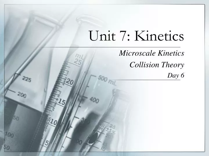 unit 7 kinetics