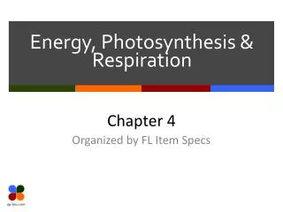 energy photosynthesis respiration