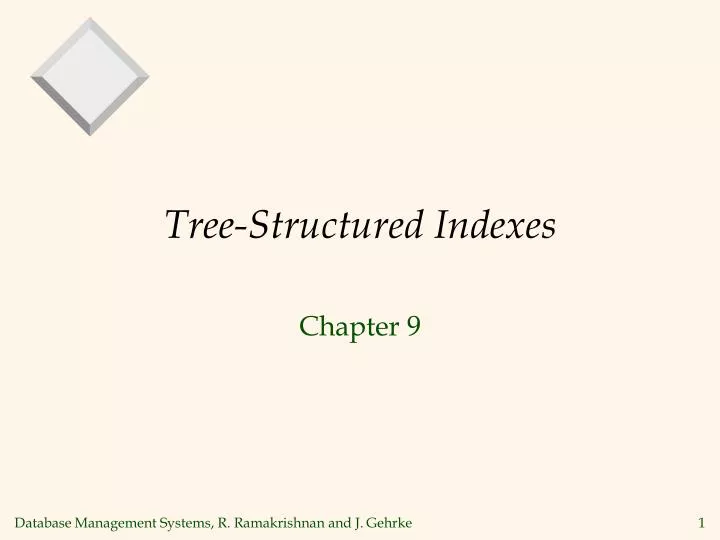 tree structured indexes