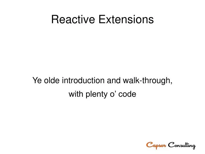reactive extensions