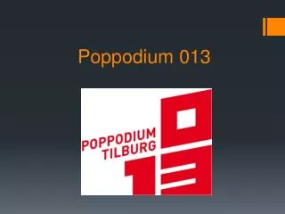 poppodium 013