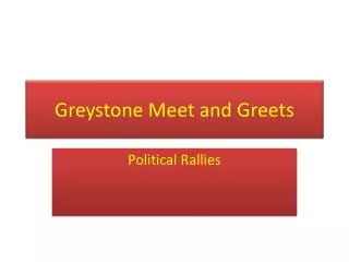 Greystone Meet and Greets