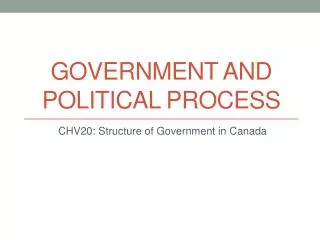 Government and Political Process
