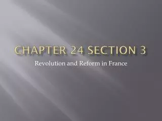 Chapter 24 Section 3