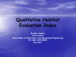 Qualitative Habitat Evaluation Index - slide 1