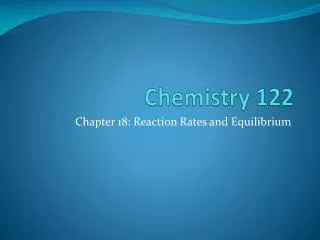 Chemistry 122