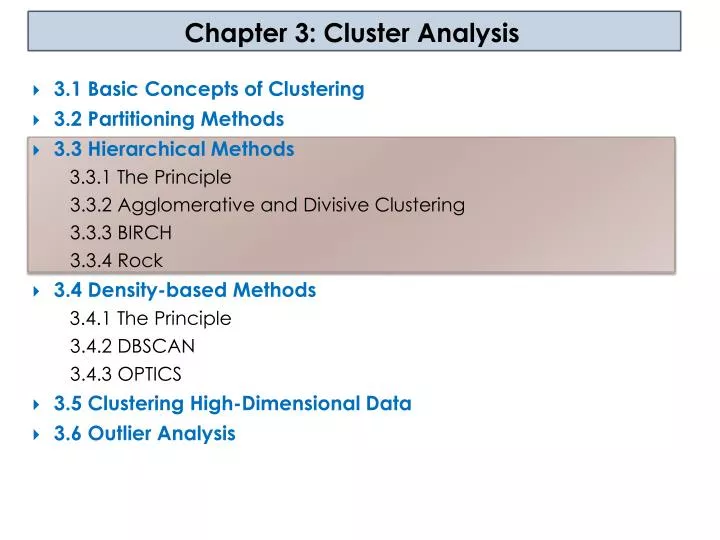 chapter 3 cluster analysis
