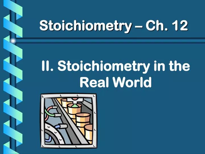 stoichiometry ch 12