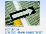 Understanding Directed Graph Properties & Algorithms in Large-Scale Programming - slide 1