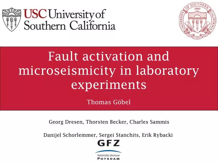 fault activation and microseismicity in laboratory experiments