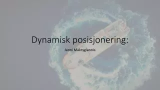dynamisk posisjonering
