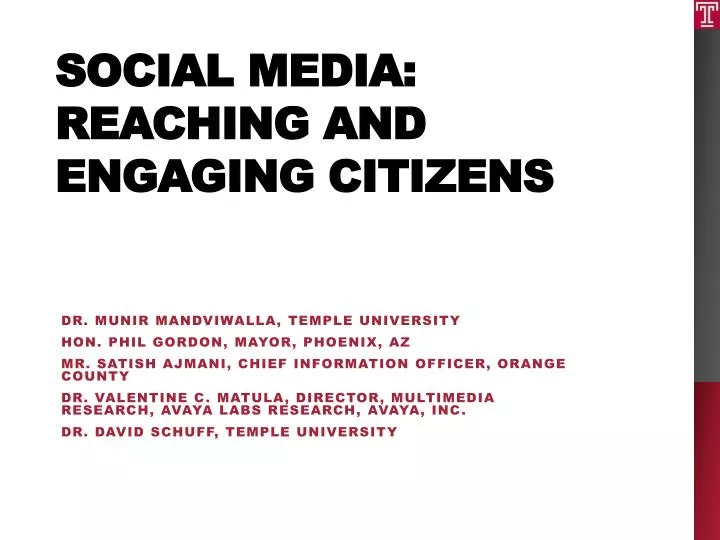 social media reaching and engaging citizens