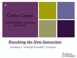 reaching the new samaritan