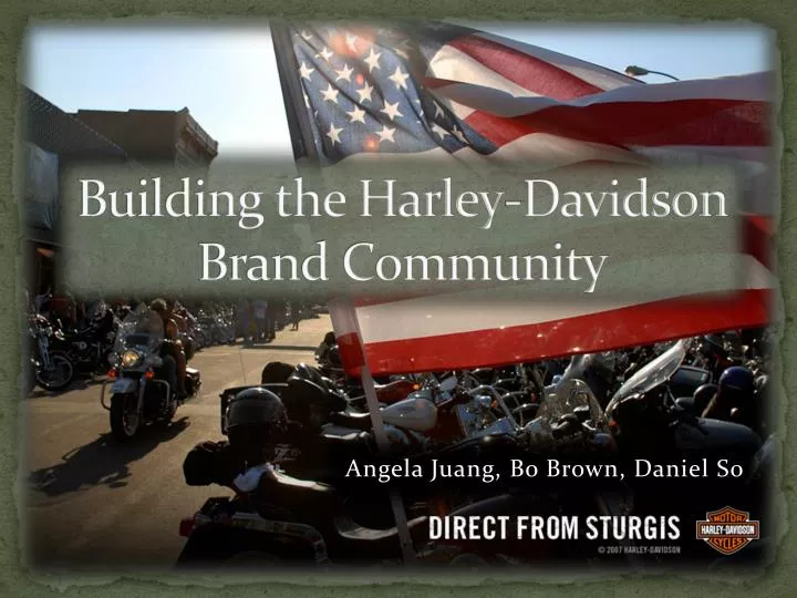 building the harley davidson brand community