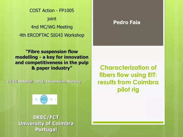 characterization of fibers flow using eit results from coimbra pilot rig