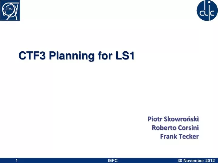 ctf3 planning for ls1