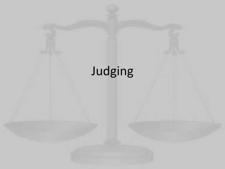 judging