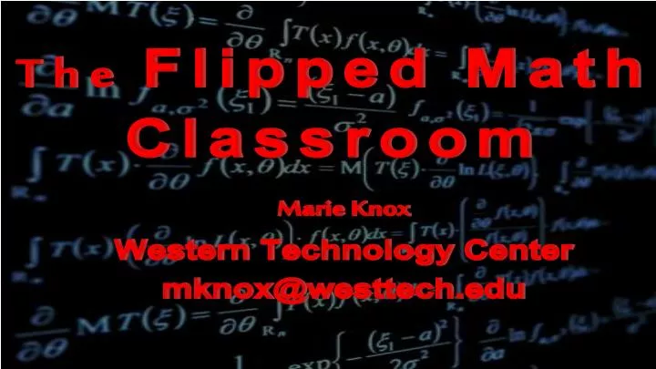 the flipped math classroom