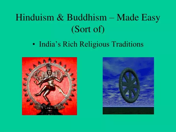 hinduism buddhism made easy sort of