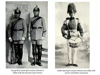 Young NCOs wearing Prussians helmets in 1920s with the Prussian Coat of Arms