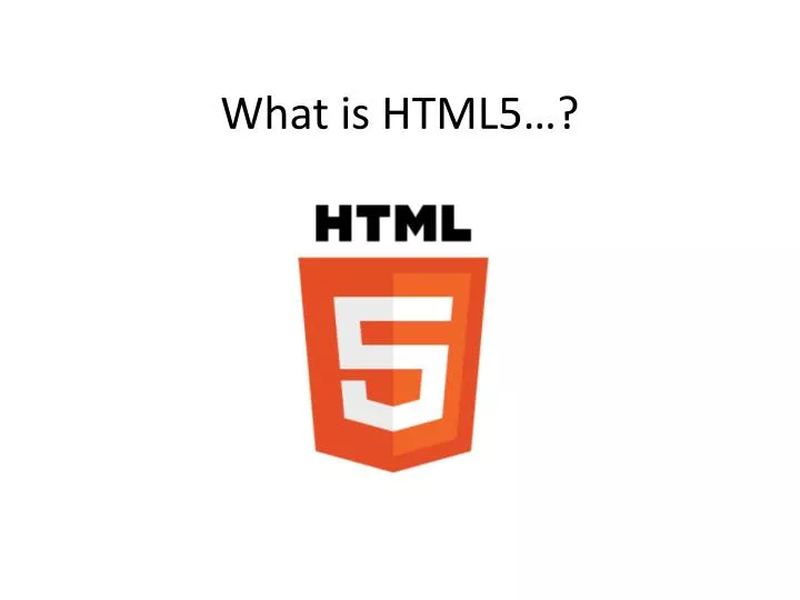 what is html5