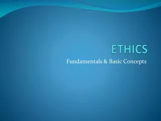 ETHICS