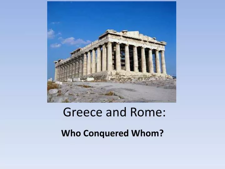 greece and rome