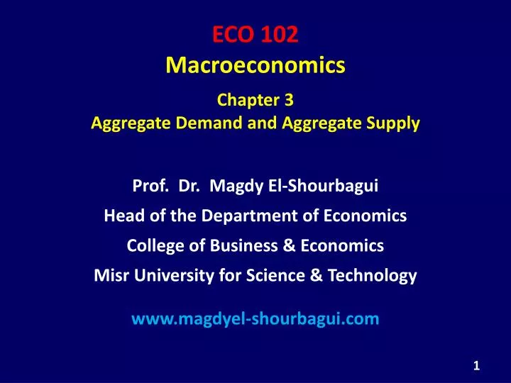 eco 102 macroeconomics