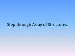 Step through Array of Structures