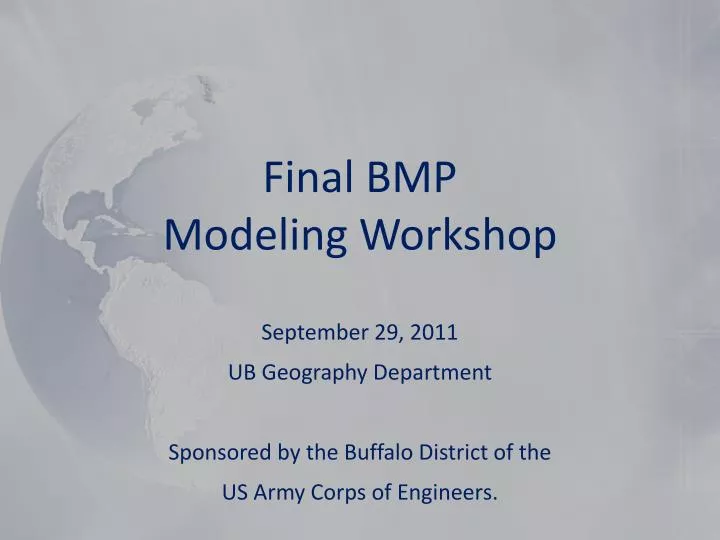 final bmp modeling workshop