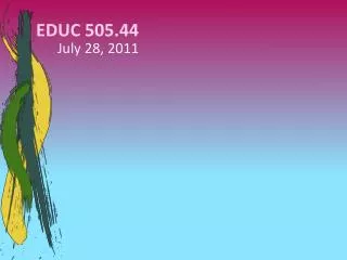 EDUC 505.44