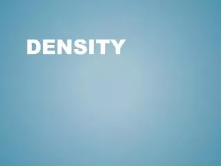 density