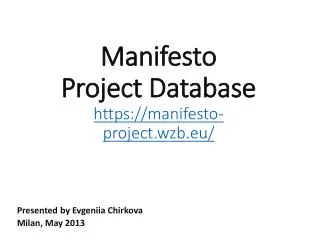 Manifesto Project Database https://manifesto-project.wzb.eu/
