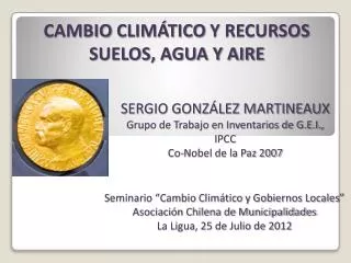 cambio clim tico y recursos suelos agua y aire