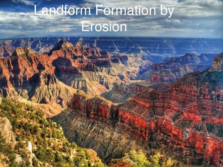 landform formation by erosion