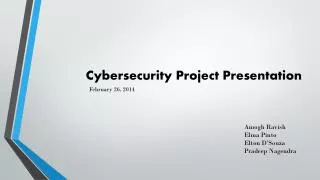 Cybersecurity Project Presentation