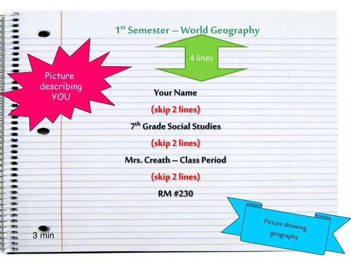 1 st semester world geography