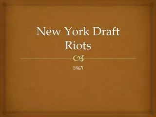 new york draft riots