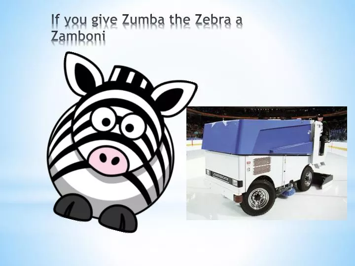if you give zumba the zebra a zamboni