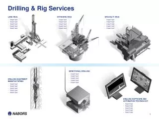 Drilling &amp; Rig Services