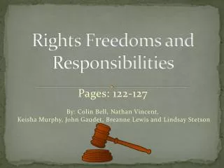 Rights Freedoms and Responsibilities