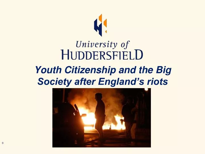 youth citizenship and the big society after england s riots