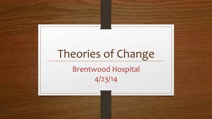 theories of change