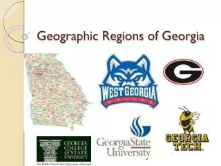 Geographic Regions of Georgia